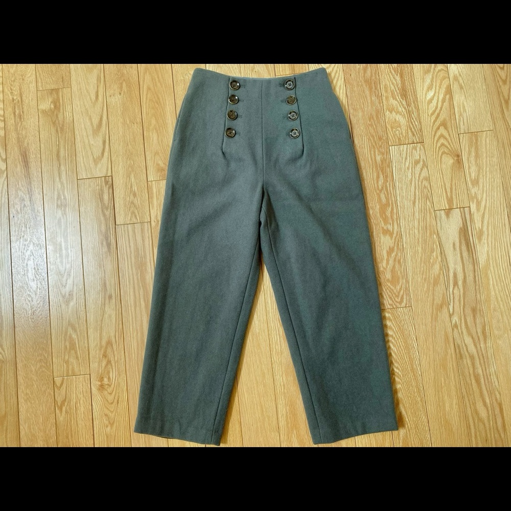 Petite Studio cropped wool pants, size XS